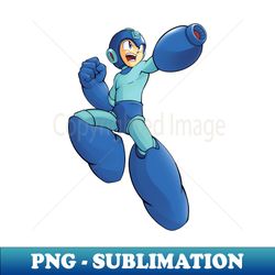 Mega Man - PNG Transparent Digital Download File for Sublimation - Perfect for Creative Projects