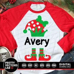 elf girl svg, christmas cut files, elf with bow svg, elf hat & feet svg dxf eps png, girls shirt design, holiday clipart