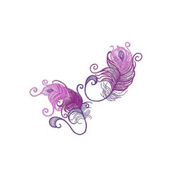 Feathers Embroidery Design