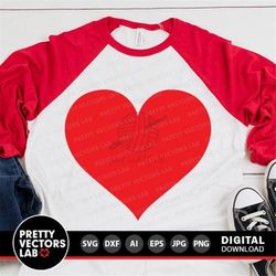 Heart Svg, Valentine's Day Cut Files, Love Svg, Valentine Svg, Red Heart Svg Dxf Eps Png, Heart Shape Clipart, Woman Svg