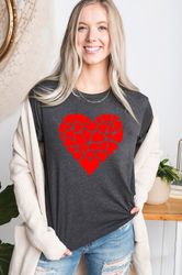 Cute Heart T-Shirt Png,Gift For Valentine's Day,Birthday Shirt Png For Wife,Sweet Shirt Png For Couple,Happy Valentine's