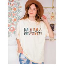 custom mama shirt, mom shirt with kids names, personalized mom tshirt, mama with children names tee ls023