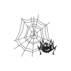 Funny Spider Embroidery Design, Halloween Embroidery File, 5 sizes, Instant Download