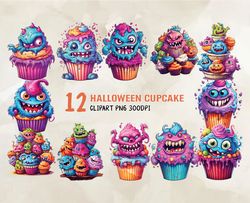 12 Halloween Cupcake, Halloween Svg, Cute Halloween, Halloween, Halloween Png 67