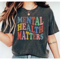 Mental Health Matters Shirt, Mental Health Shirt, Mental Health Awareness, Anxiety Shirt, Therapist Tee, Retro Psycholog