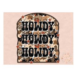 Howdy Howdy Howdy PNG-Western Sublimation Design Download-cowboy png, little boy png, country boy png, boy tshirt design