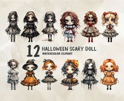 12 Halloween Scary Doll, Halloween Svg, Cute Halloween, Halloween, Halloween Png 37