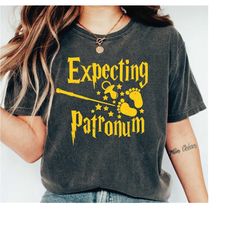 expecting patronum shirt, pregnancy announcement shirt for mom, baby announcement shirt, pottery pregnant tshirt,ls326