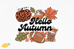 Retro Fall Hello Autumn PNG  ,Halloween Png, Cute halloween, Cute Halloween Svg,Funny halloween 67