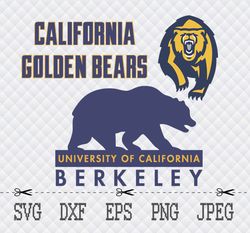 California Golden Bears SVG,PNG,EPS Cameo Cricut Design Template Stencil Vinyl Decal Tshirt Transfer Iron on