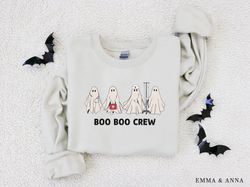 Halloween Sweatshirt Png, Boo Boo Crew Shirt, Halloween Nurse Shirt, Funny Halloween Shirt, Nurse Sweatshirt Png, Nursin