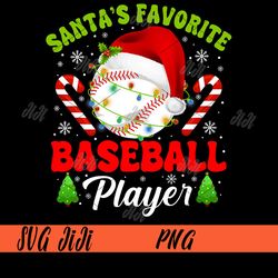 Santa's Favorite Baseball Player PNG,Christmas Sport PNG