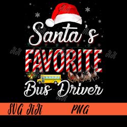 santa's favorite bus driver png, santa hat light png, merry christmas png