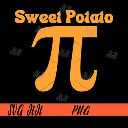 Sweet Potato PNG, Pie Math Pun PNG, Pi Day PNG