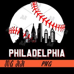 Vintage Distressed Philly Baseball Lovers PNG, Philadelphia PNG