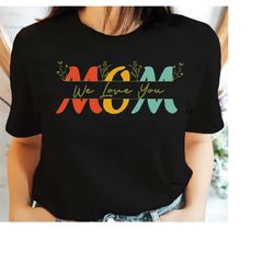 Custom Mom Shirt, Retro Mama Tshirt, Custom Text Mom T-shirt, Personalized Mom Gift, Mothers Day Tee, Moms Gift from Dau