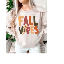 Retro Fall Vibes PNG Shirt Design, Groovy Fall Png, Tis The Season, Autumn PNG, Fall Girl, Fall Shirt Design, Smile Autu