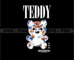 Teddy Bear Stretwear, Teddy Bear Tshirt Design, Streetwear Teddy Bear PNG, Urban, DTG, DTF 37