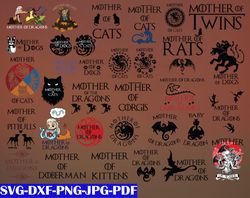 Games Of Thrones For Mother Day SVG, Bundles Games of Thrones SVG, PNG,DXF, PDF, JPG...