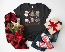 Retro Christmas Tee, Xmas Gifts, Jingle All The Way Shirt PNG, Christmas Squad Apparel Women Clothing,Holiday Festive Sh