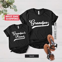 Grandpa Matching Set Shirt PNG, Custom  Grandpas Boy Baby New Grandpa Shirt PNG Matching Grandpa Grandson Shirt PNG, Fat