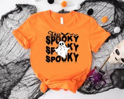 Stay Spooky Shirt PNG, Funny Ghost TShirt PNG, Gift For Halloween, Creepy Season T-Shirt PNG, Boho Halloween Bats Tee, B