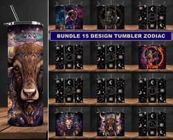 Bundle 12 Design Tumbler Zodiac, Tumbler Bundle Design, Sublimation Tumbler Bundle, 20oz Skinny Tumbler 54