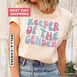 Keeper of the Gender Shirt PNG, Gender Announcement Gift for Her, Cute Baby Announcement Shirt PNG for Gender Reveal, Ge