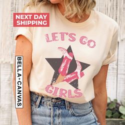 Lets Go Girls Child Shirt PNG, Kids Graphic Tee, Rodeo Graphic Tee, Young Cowgirl Shirt PNG, Kids Country Fashion, Child