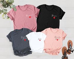 Matching T-Shirt PNG Family Heart, Family Time Matching Shirt PNG, Custom Family Shirt PNG, Mom and Baby Shirt PNG, Dad