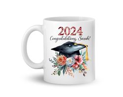graduation mug, class of 2024, graduation gift for her