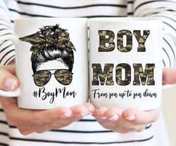 mom of boys coffee mug, mothers day gift mug, army mom mug