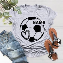 Personalized Soccer Shirt PNG, Customized Soccer Mom Shirt PNG, Soccer Gifts, Soccer Vneck Shirt PNG, Soccer Player Shir