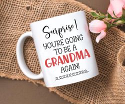new grandma mug, baby shower mug, gift for grandma