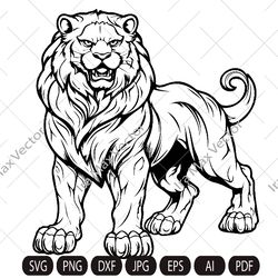Lion svg, Lion Head svg , Lion standing svg , Lion King svg , Lions Mascot svg , Leo svg ,Lion Head ,Lion Printable, Lio