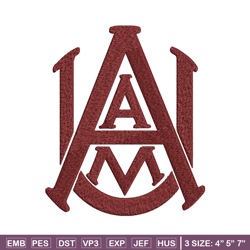 Alabama A&M Bulldogs embroidery design, Alabama A&M Bulldogs embroidery, logo Sport embroidery, NCAA embroidery.