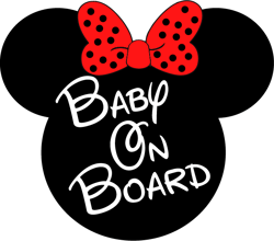 Mickey baby on board Svg, Mickey minine Svg, Mickey heat Svg, Disney Svg, Disney Family Vacation Png, Digital download-1