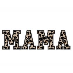 Leopard Mama Applique Embroidery Design, 6 sizes, Instant Download