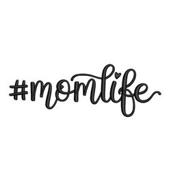 Mom Life Embroidery Design, 5 sizes, Instant Download