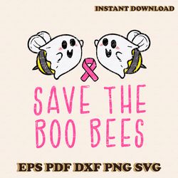 Save The Boo Bees Ghost Breast Cancer Awareness SVG File