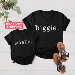 Siblings Shirt PNGs, Biggie Smalls Matching Sibling T-Shirt PNGs, Matching Toddler Baby Shirt PNG, Biggie Smalls, Biggie