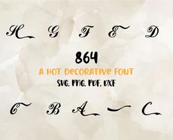 Drink Font Svg Png Pdf Dxf, Modern Font, Fonts For Cricut, Beauty Font, Font For T-shirts 27