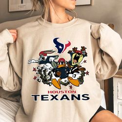 Vintage Houston Texans Football Looney Tunes Shirt, Texans Shirt, NFL Shirt, Football Champions 2023-24 Shirt, Unisex T-