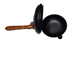Tanirika Iron Charcoal Incense Burner with Wooden Handle - Loban Burner, Dhoop Dhuni Burner, Sambrani Dhoop for Aromatic