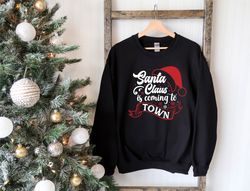 Santa Clause Is Coming To Town Hoodie, Christmas Hoodie, Santa Claus Hoodie, Happy New Years Hoodie, Funny Holiday Hoode