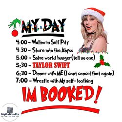Swiftmas My Day Is Taylor Swift PNG Sublimation Download