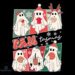 Pantasmas Ghost Christmas Santa Conchas SVG Cricut Files