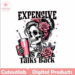 Boujee Expensive Difficult And Talks Back Coffee Mom PNG