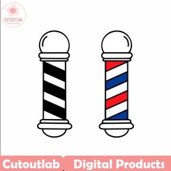 Barber pole svg bundle, barber shop svg, barber shop clipart, Barber pole silhouette, barber pole vector, cricut silhoue