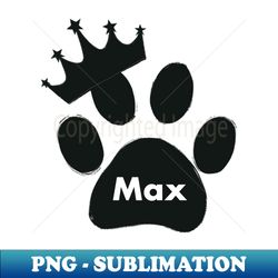 Max cat name made of hand drawn paw prints - Stylish Sublimation Digital Download - Perfect for Creative Projects